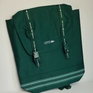 LACOSTE PARFUMS GREEN DRAWSTRING BACKPACK NEW